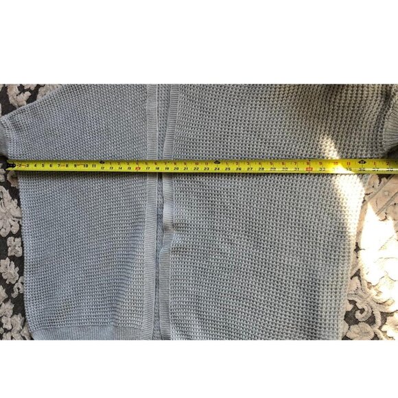 Baby Blue, Oversized, Open Front, Soft, Cocoon Sweater, Size: Small - Picture 9 of 9